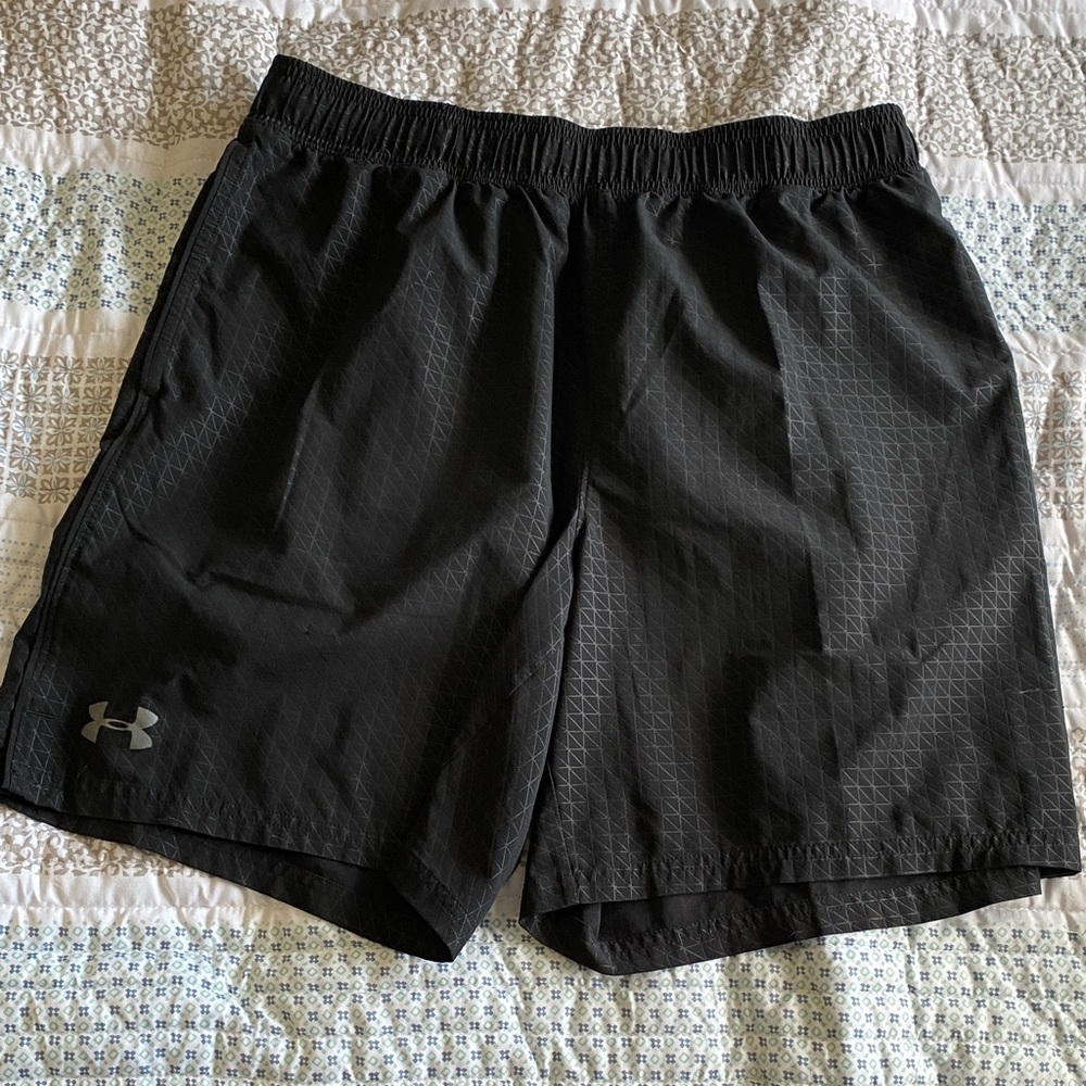 Under Armour Men's Black Performance Shorts 7in Inseam